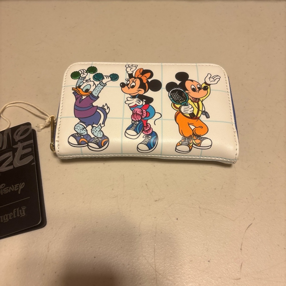 Disney Loungfly Character Wallet mousercise zip around wallet - Picture 6 of 6